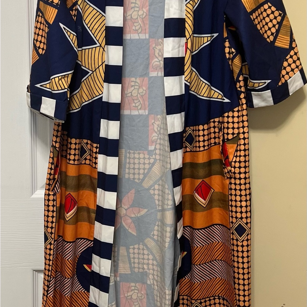 Colorful Geometric Pattern Dress - Picture 2 of 2